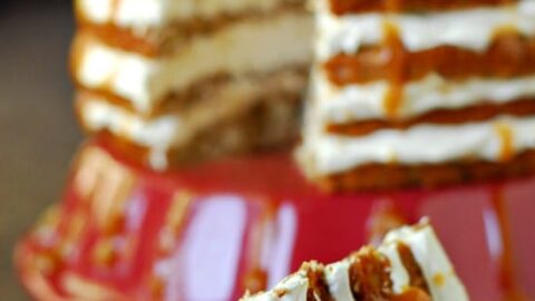 Caramel Apple Mousse Cake