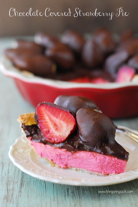 Chocolate Covered Strawberry Pie Recipe