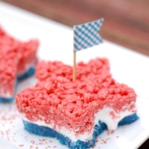 Red, White and Blue Ooey Gooey Bars