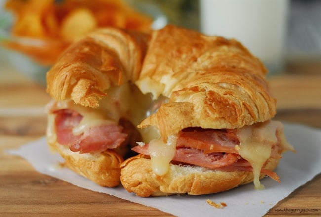Best Ham And Cheese Croissants - The Gunny Sack