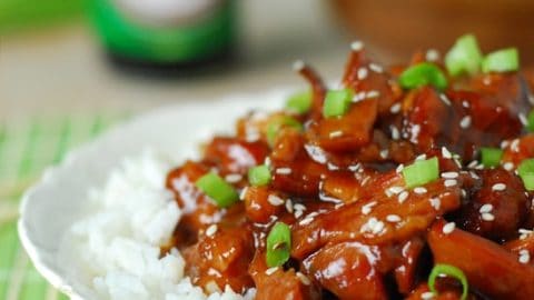 Slow Cooker Honey Sesame Chicken - The Gunny Sack