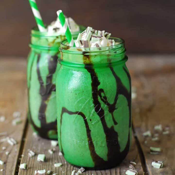 Chocolate Mint Milkshake - The Gunny Sack