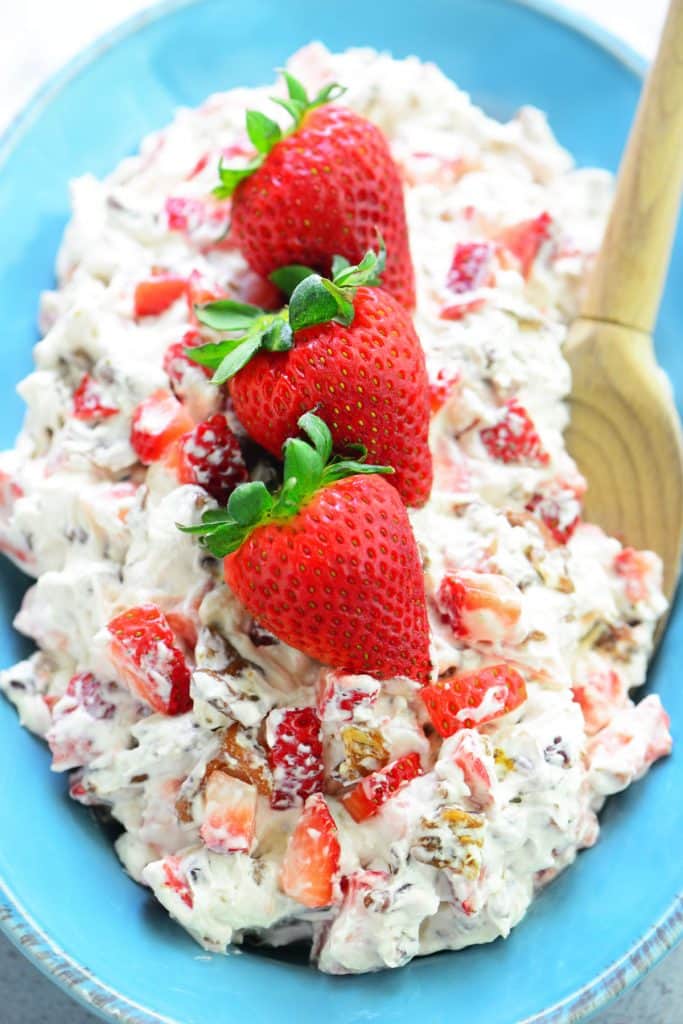 Strawberry Pecan Pretzel Salad - The Gunny Sack