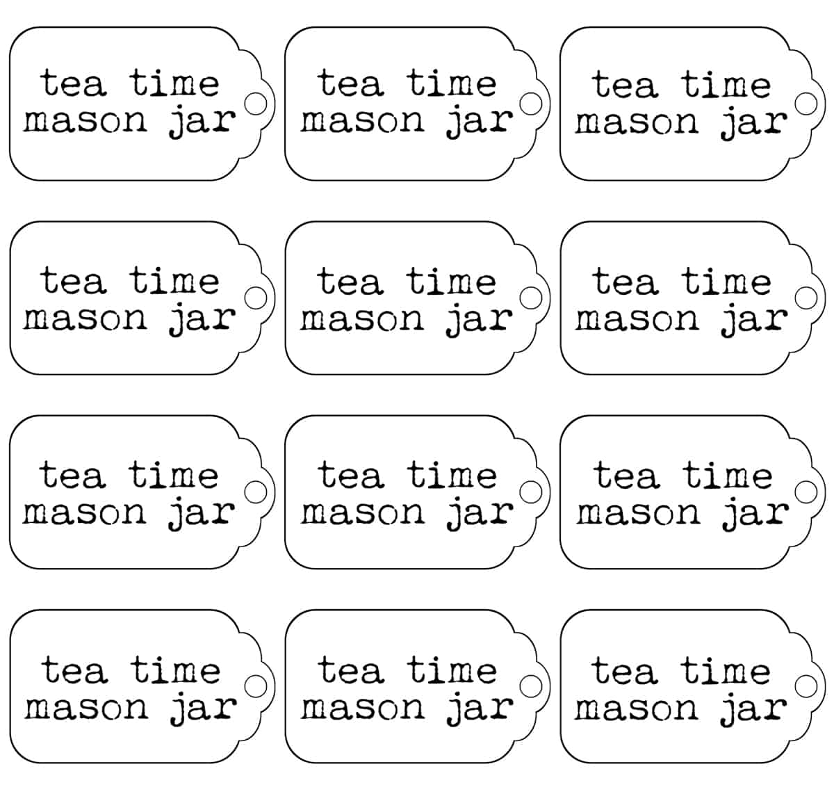 Mason Jar Tea Time