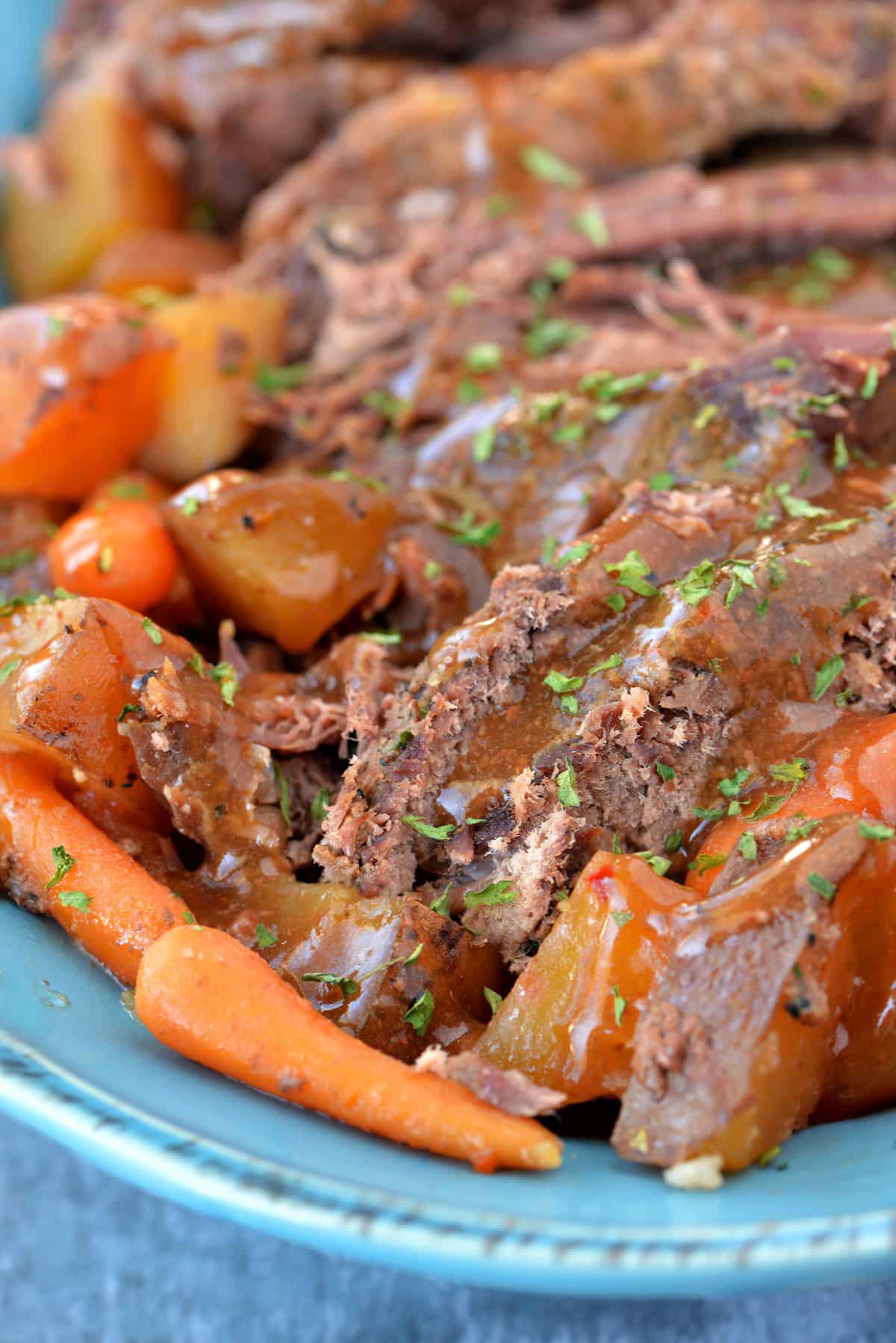Slow Cooker Pot Roast with Video - The Gunny Sack
