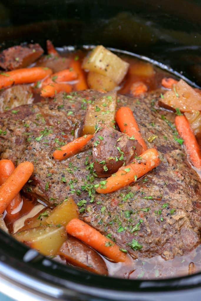 Slow Cooker Pot Roast - The Gunny Sack