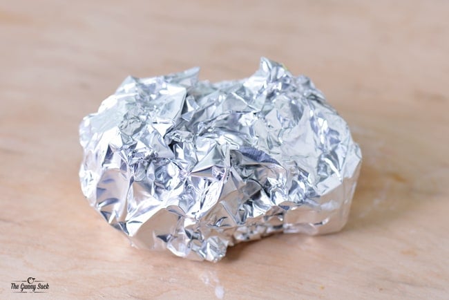 potato wrapped in foil