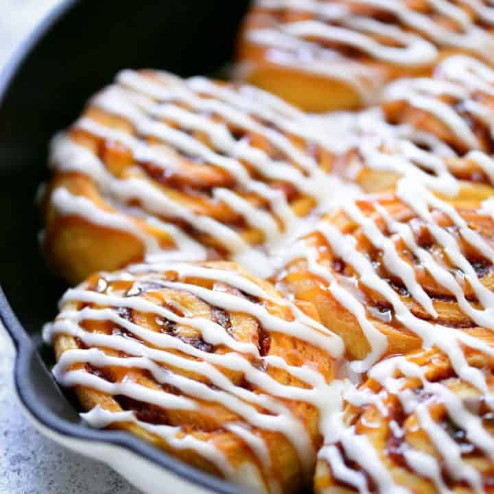 Crescent Roll Pumpkin Cinnamon Rolls - The Gunny Sack