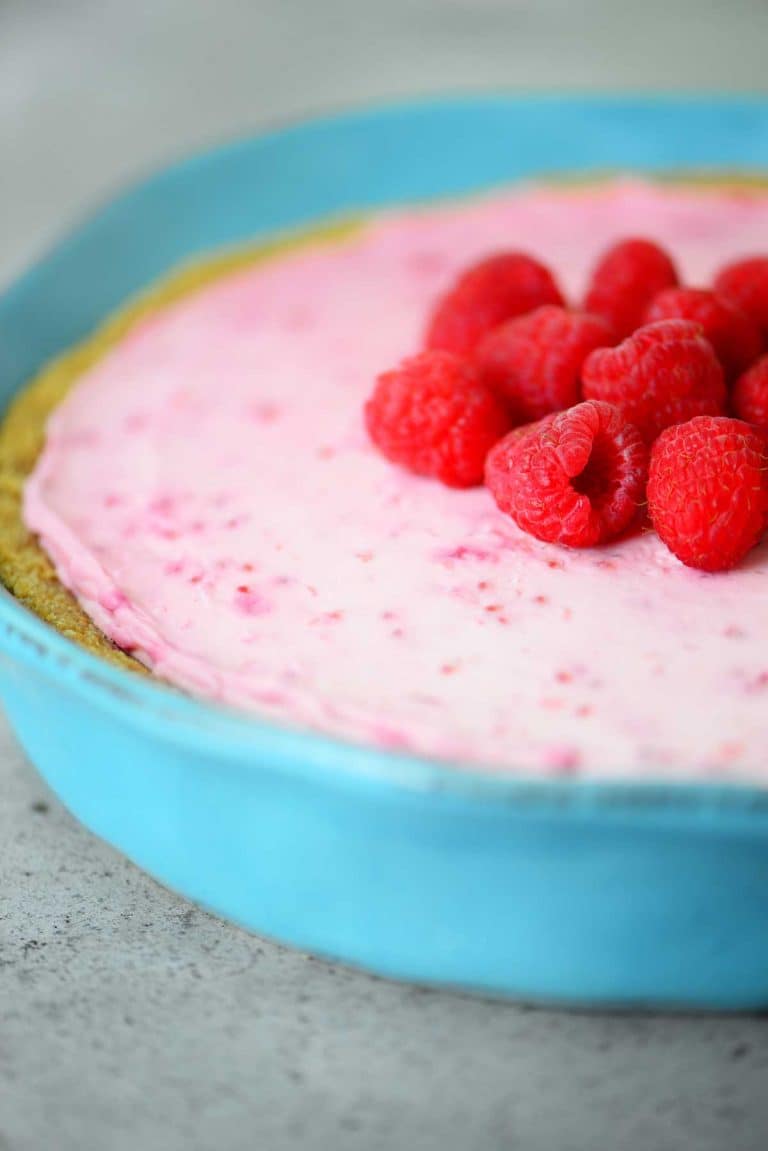 No Bake Raspberry Cheesecake - The Gunny Sack