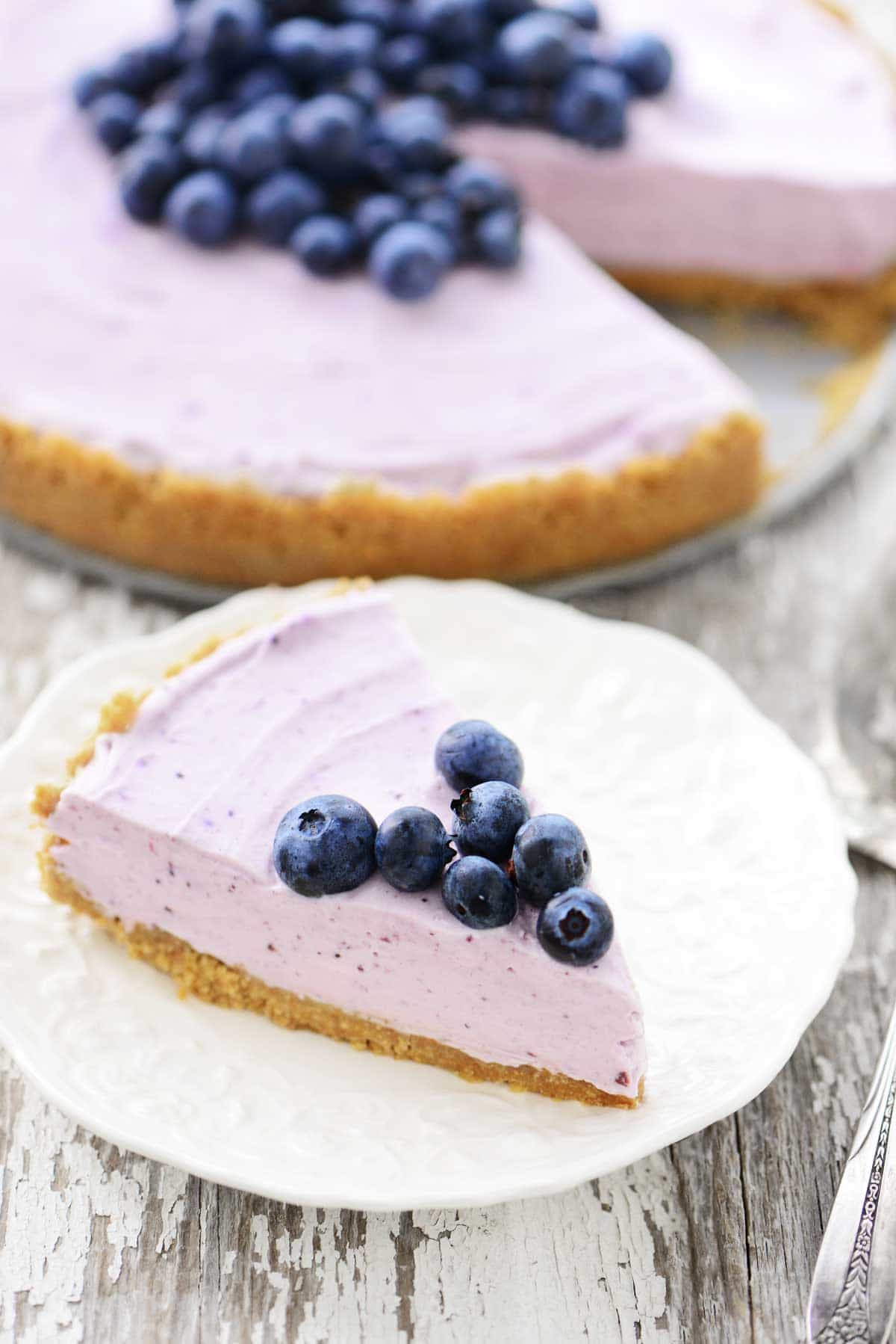 No Bake Blueberry Cheesecake - The Gunny Sack