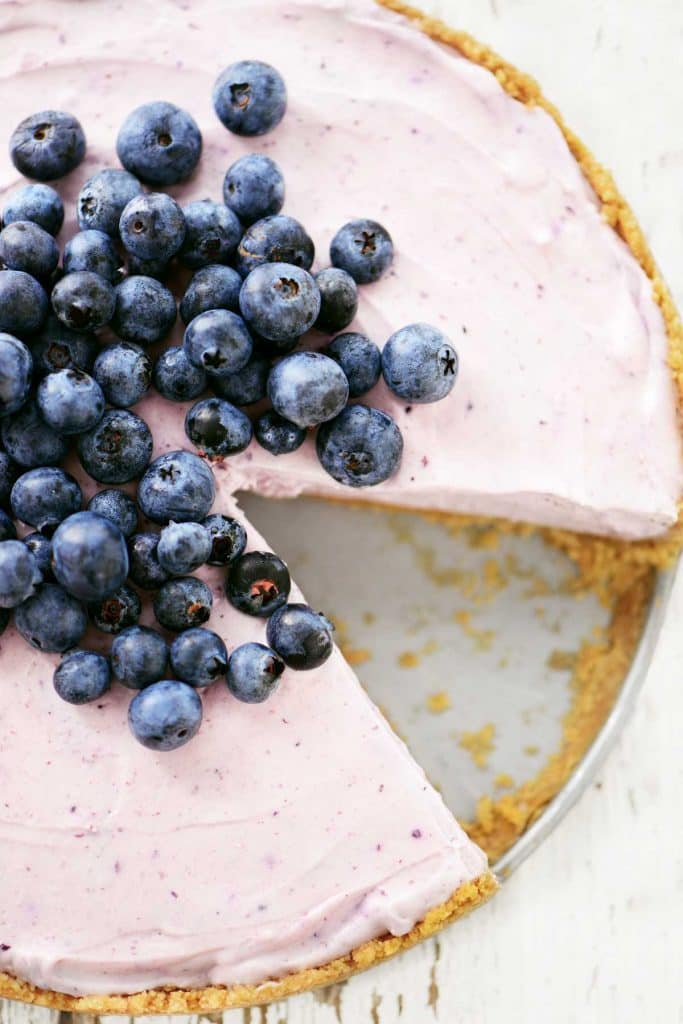 No Bake Blueberry Cheesecake - The Gunny Sack