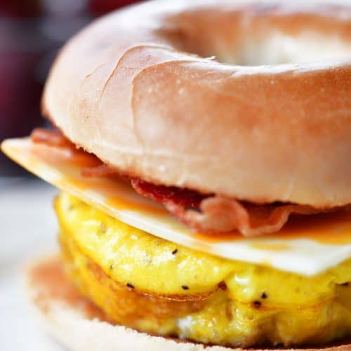 Bacon Egg Cheese Bagel Sandwich Meal Prep Recipe The Gunny Sack