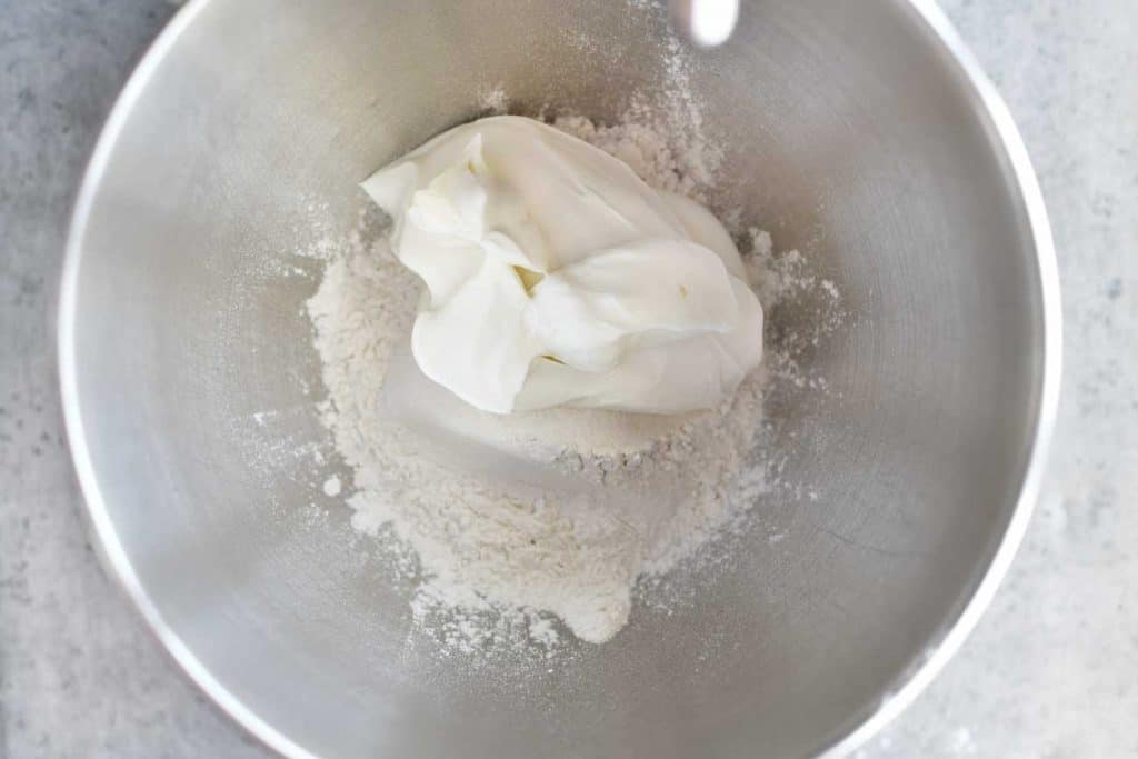 Garlic Herb Two Ingredient Dough Bagels - The Gunny Sack