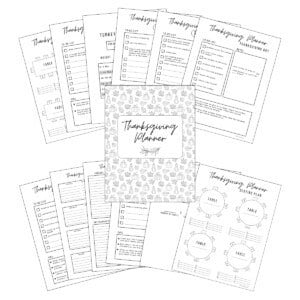 Thanksgiving planner pages.