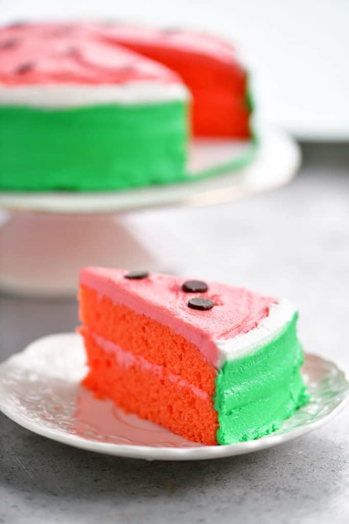 Watermelon Cake Recipe - The Gunny Sack