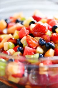 Fruit Salad Recipe Lemon Vanilla Glaze - The Gunny Sack