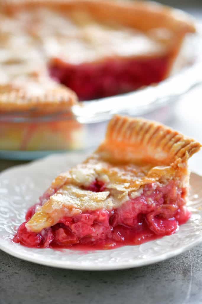 Strawberry Rhubarb Pie - The Gunny Sack