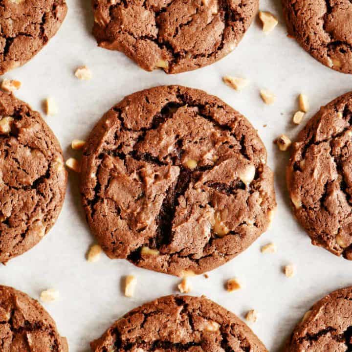 Chocolate Toffee Cake Mix Cookies - The Gunny Sack