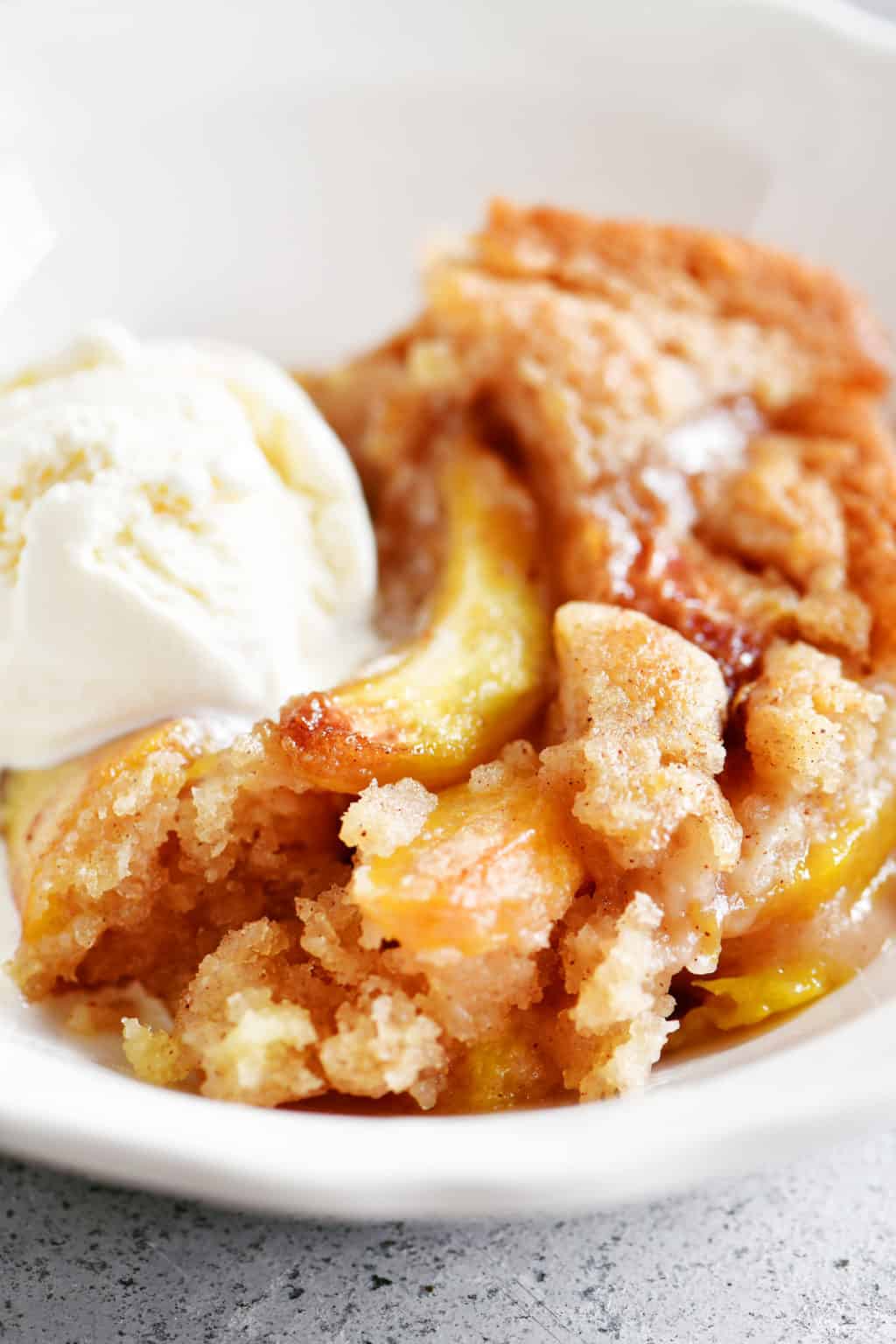 Bisquick Peach Cobbler - The Gunny Sack