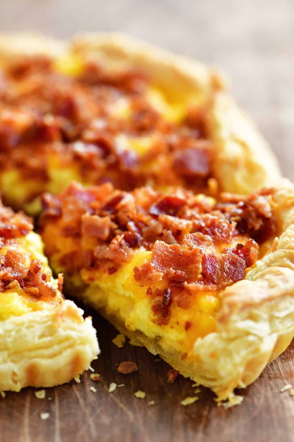 Puff Pastry Breakfast Pizza - The Gunny Sack