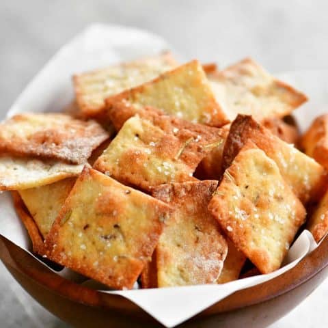 Two Ingredient Dough Crackers - The Gunny Sack