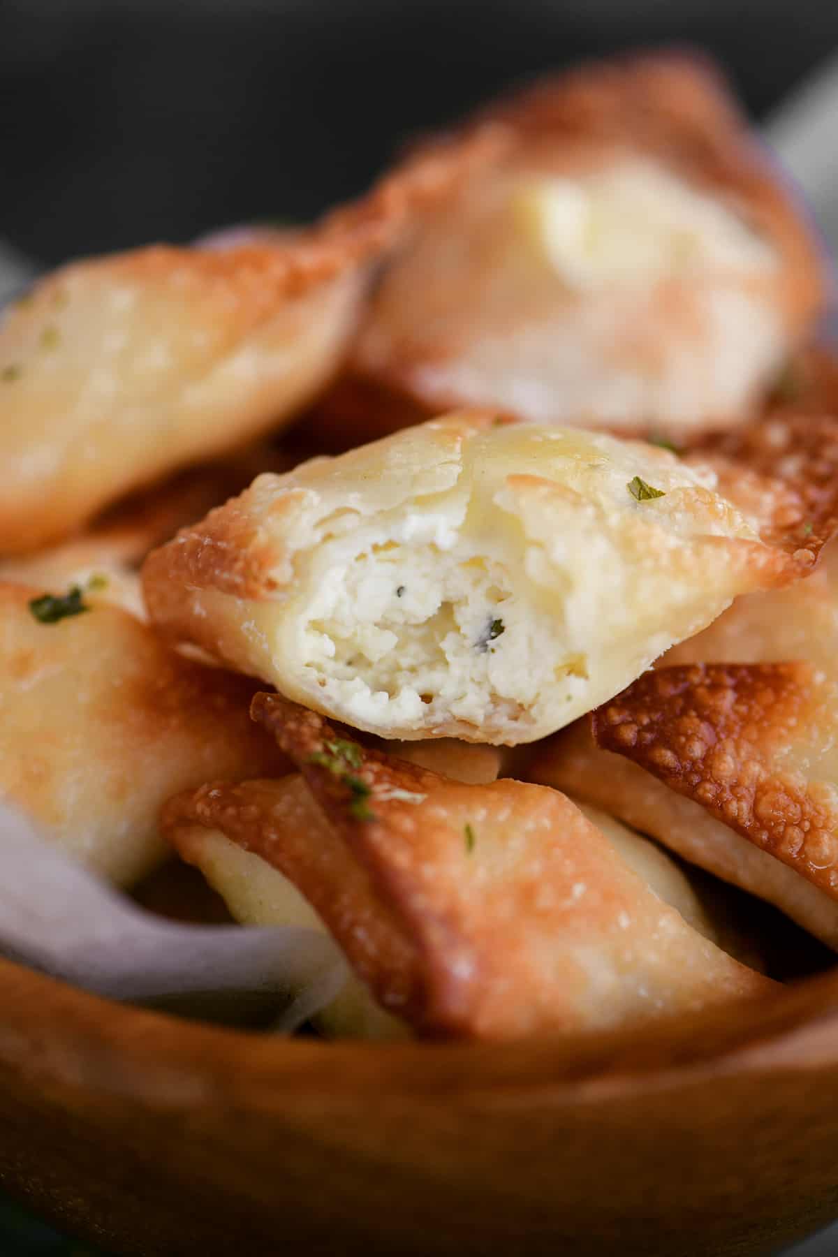 Air Fryer Cream Cheese Wontons - The Gunny Sack