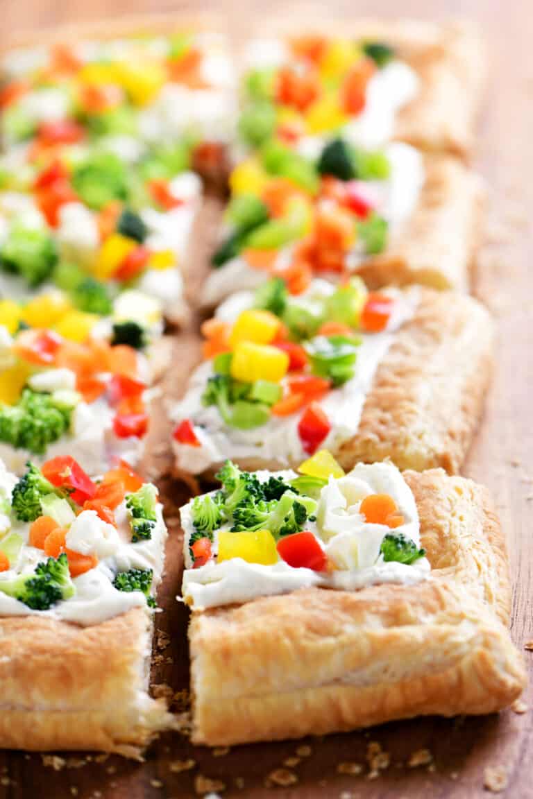 Puff Pastry Veggie Pizza - The Gunny Sack