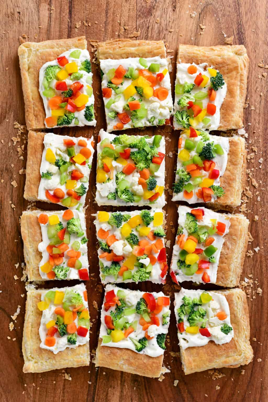 Puff Pastry Veggie Pizza - The Gunny Sack