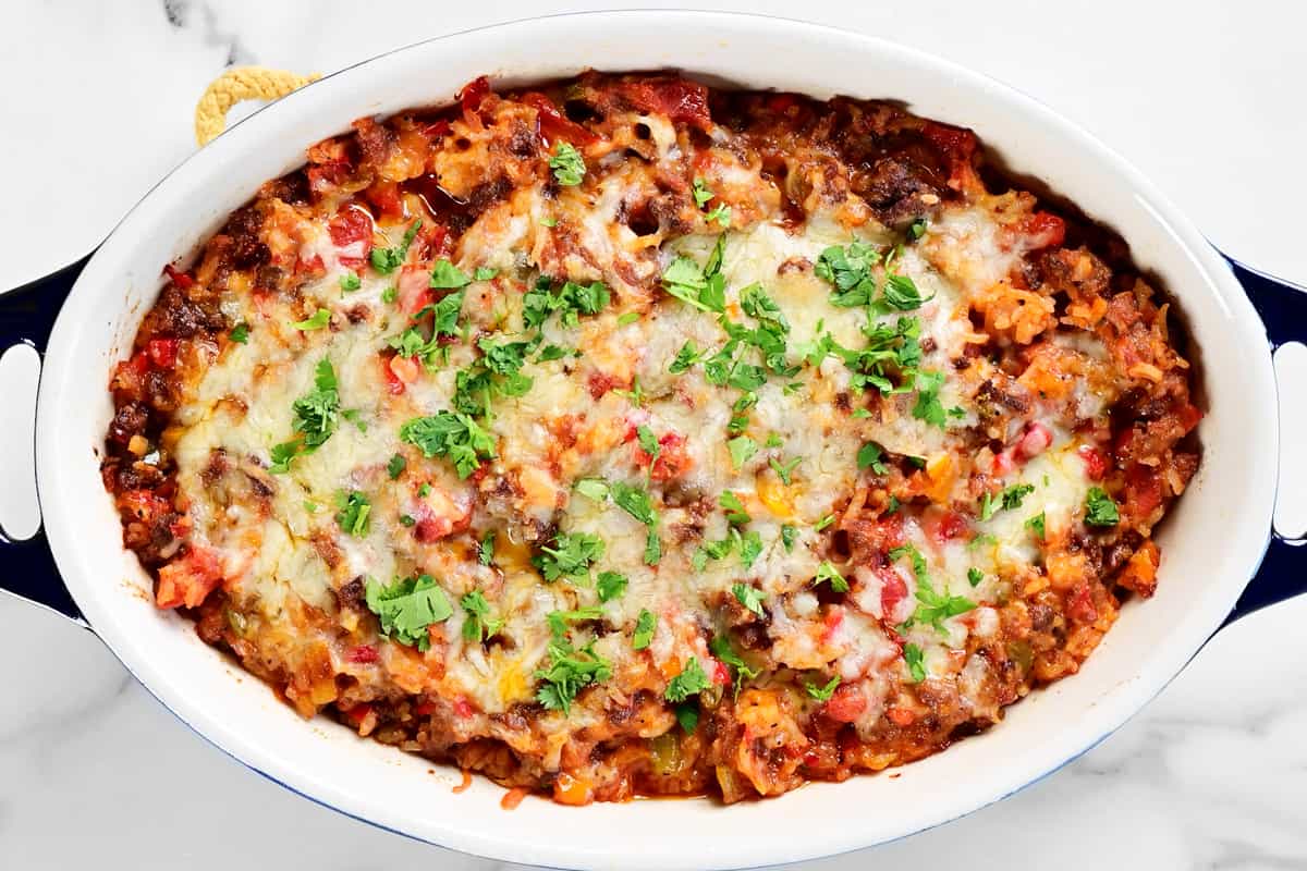 Stuffed Pepper Casserole - The Gunny Sack