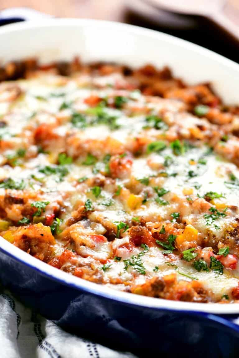 Stuffed Pepper Casserole - The Gunny Sack