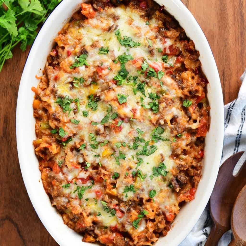 Stuffed Pepper Casserole - The Gunny Sack