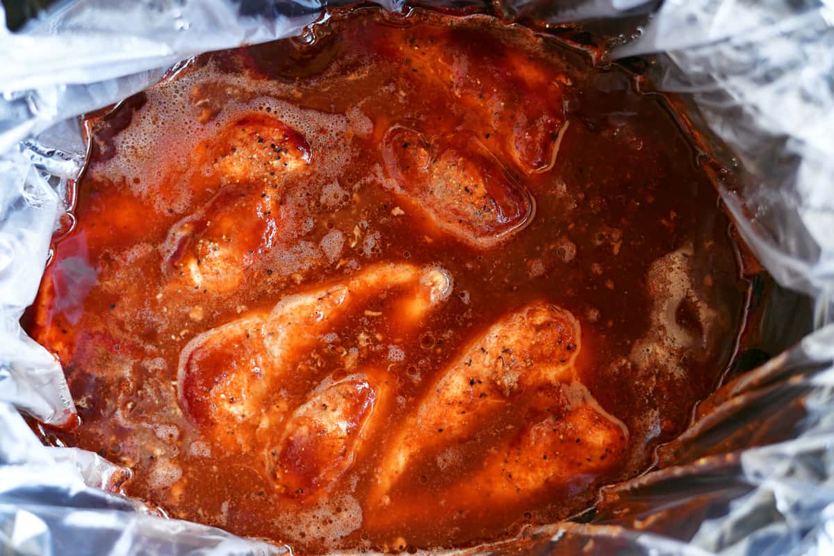 Slow Cooker BBQ Chicken - The Gunny Sack