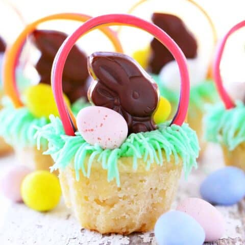 Easter Basket Cookie Cups - The Gunny Sack