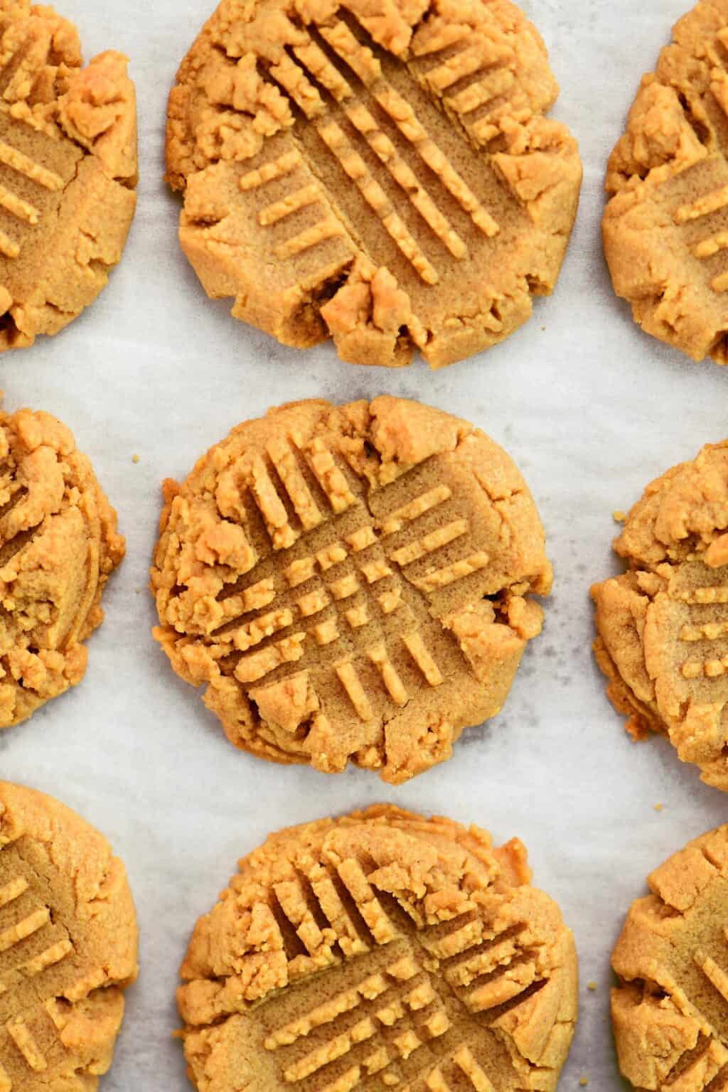 4 Ingredient Peanut Butter Cookies - The Gunny Sack