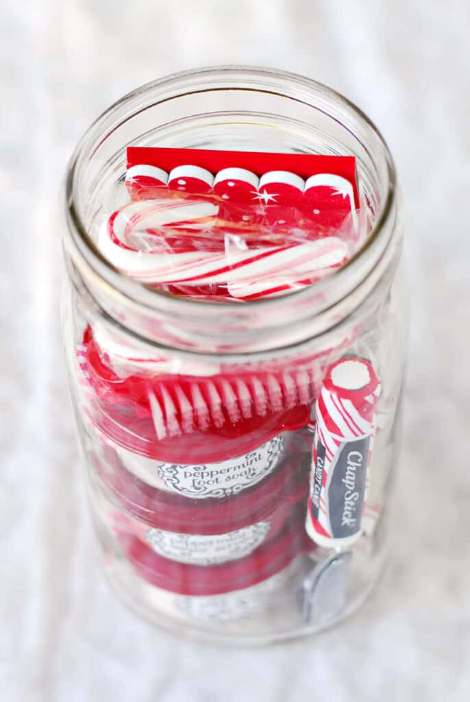 Peppermint Pampering Gifts In Jars