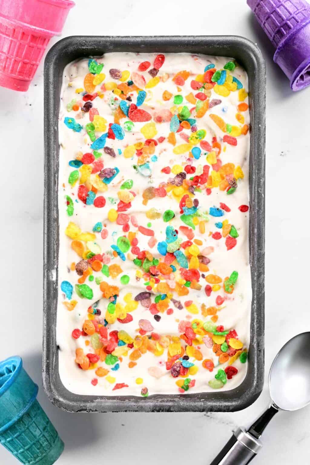 Fruity Pebbles Ice Cream - The Gunny Sack