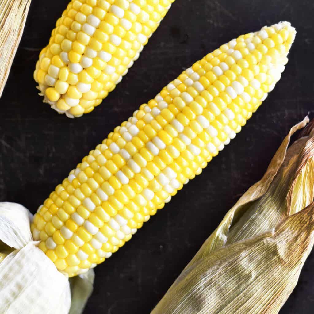 Oven Roasted Corn On The Cob With The Husks - The Gunny Sack