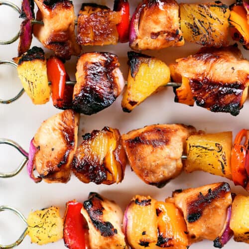 Skewered Pineapple Chicken Recipe with Spicy Orange Marinade - The Weary  Chef