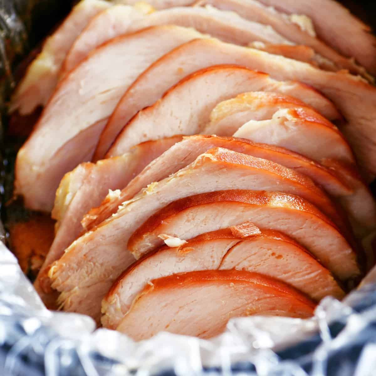What do you do if your ham or turkey is too big for your crockpot?