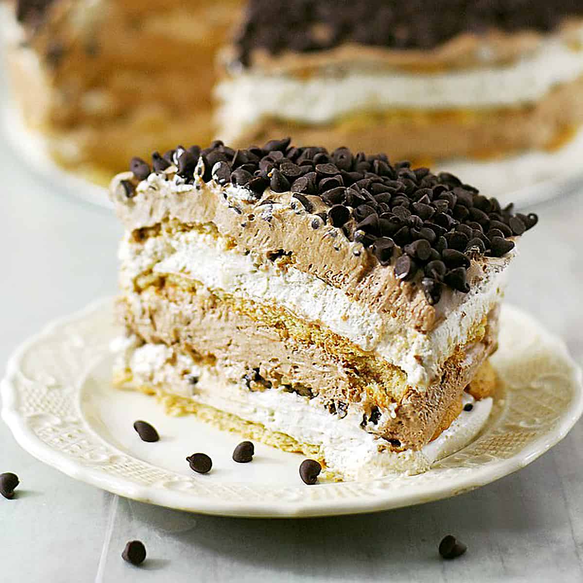 Chocolate Chip Mocha Icebox Cake Recipe