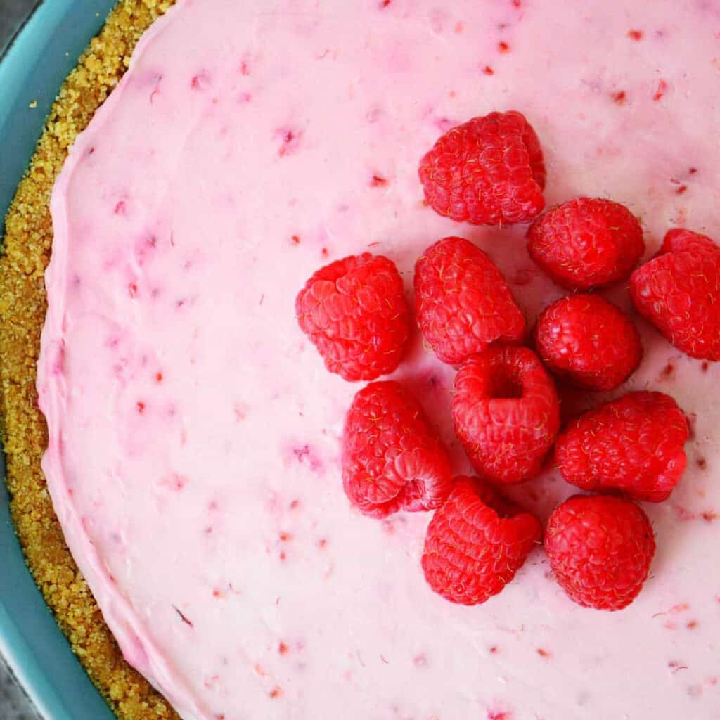 No Bake Raspberry Cheesecake - The Gunny Sack