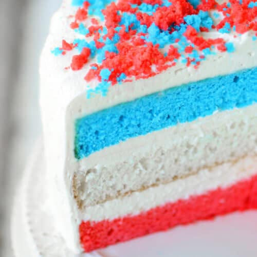 Red White and Blue Cake Recipe - The Gunny Sack