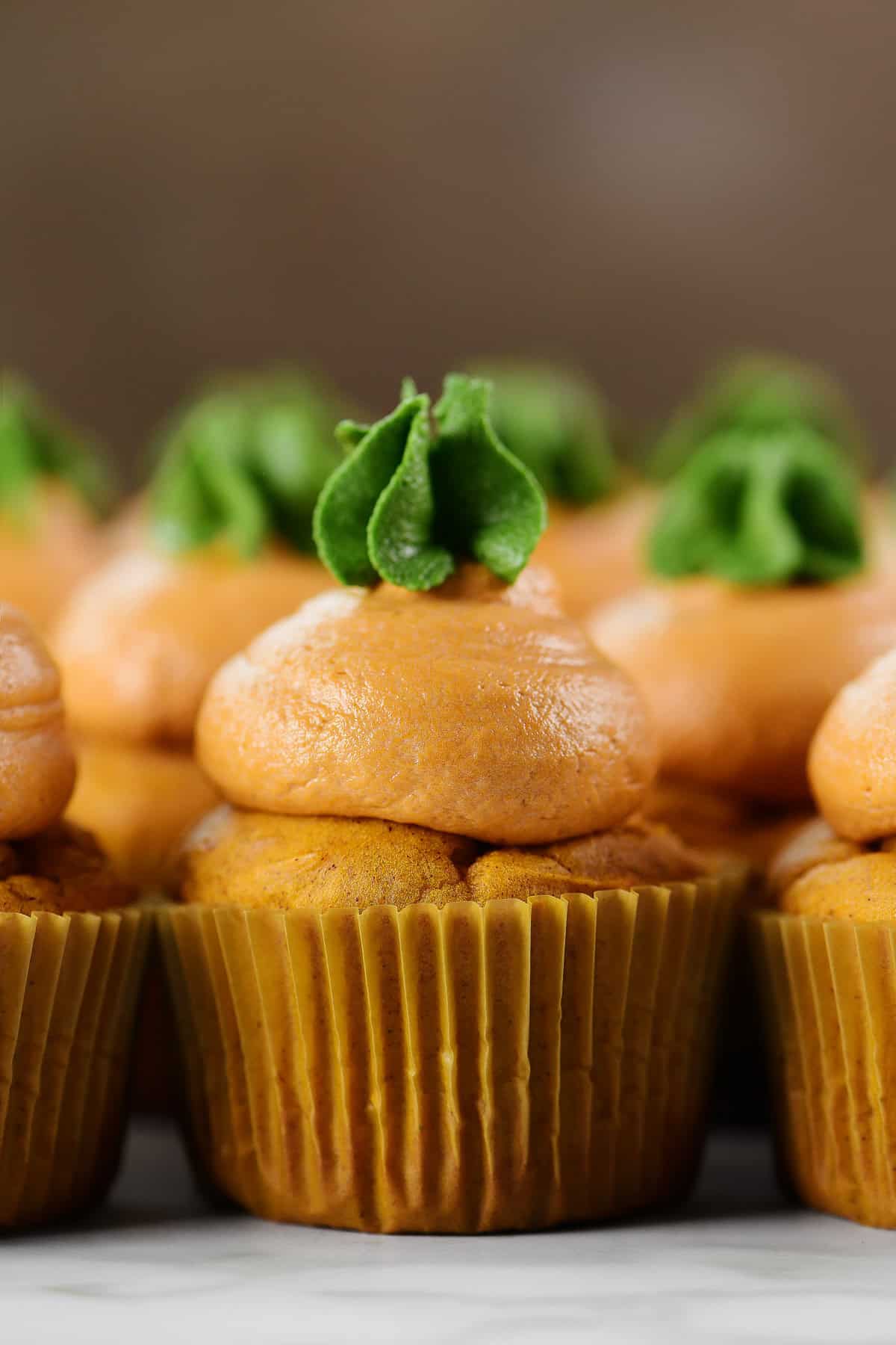 Pumpkin cupcakes.