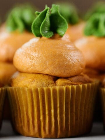 Pumpkin cupcakes.