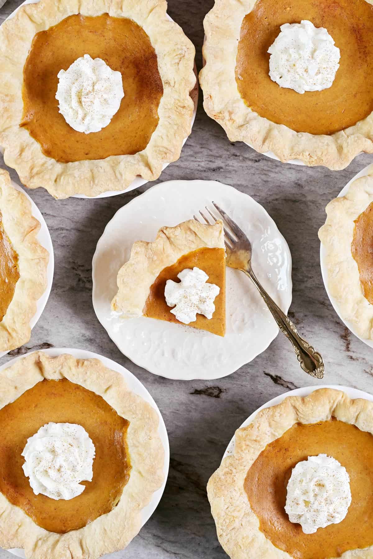 Mini pumpkin pies.