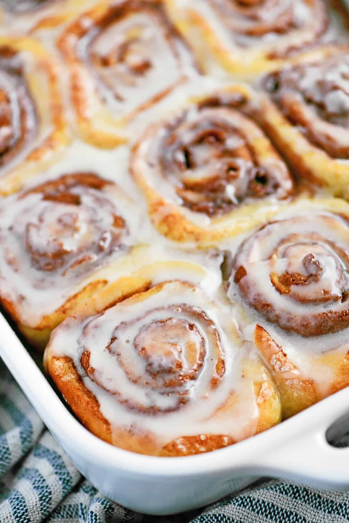 Two ingredient dough cinnamon rolls.